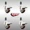 Service Caster 3 Inch 316SS Maroon Poly Swivel 1-1/4 Inch Expanding Stem Caster Set Lock Brake SCC-SS316TTLEX20S314-PPUB-MRN-114-4 - alternate 4